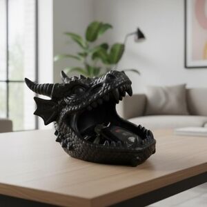 Black Dragon Head Decor